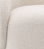 Elegant Ensemble Boucle 1 Seater Sofa In White Colour