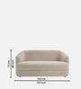 Elegant Ensemble Boucle 2 Seater Sofa In Beige Colour