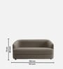Elegant Ensemble Boucle 2 Seater Sofa In Grey Colour