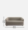 Elegant Ensemble Boucle 2 Seater Sofa In Mouse Grey Colour