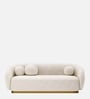 Elegant Ensemble Boucle 3 Seater In White Colour