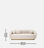 Elegant Ensemble Boucle 3 Seater In White Colour