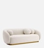 Elegant Ensemble Boucle 3 Seater In White Colour