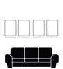 Floral Canvas Art Collection Set of 4 Printed Wall Painting Stretch Canvas Frame