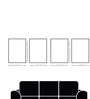 Floral Canvas Art Collection Set of 4 Printed Wall Painting White Frame