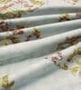 Elegant Floral Print Cotton Double Bed Flat Bedsheet with 2 Pillow Covers