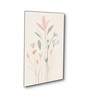 Elegant Floral Wall Art Set of 4 Canvas Wall Painting Black Frame