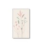 Elegant Floral Wall Art Set of 4 Canvas Wall Painting Black Frame