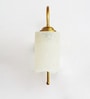 Elegant Flower Bell Shade Brass Wall Light