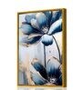 Elegant Flowers Multicolour Engineered Wood Framed Canvas Wall Painting