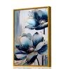 Elegant Flowers Multicolour Engineered Wood Framed Canvas Wall Painting