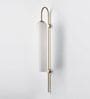Elegant Gold Wall Light with White Glass Tube