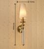 Elegant Gold Wall Sconce with Fabric Shade