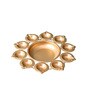 Elegant Golden Candle Holder Urli 10 Diyas