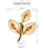 Elegant Golden Leaf Wall Light