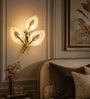 Elegant Golden Leaf Wall Light