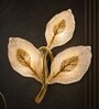 Elegant Golden Leaf Wall Light