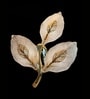 Elegant Golden Leaf Wall Light