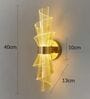 Elegant Golden Spiral Wall Light