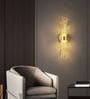Elegant Golden Spiral Wall Light