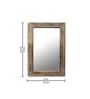 Elegant Hanging Mirror With Wooden Frame