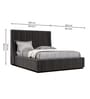 Elegant King Sized Bed with Hydraulic Storage