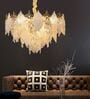 Elegant Leaf Crystal Chandelier Ceiling Light