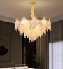 Elegant Leaf Crystal Chandelier Ceiling Light