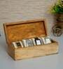 Elegant Mango Wood Watch Organizer Box with 4 Inner Cushions