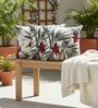Elegant Maroon & Green Botanical Embroidered Throw Cushion Covers (18x18 Inch, Set of 3)