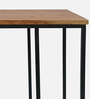 Elegant Metal C-Shaped Table In Black Colour