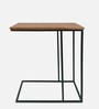 Elegant Metal C-Shaped Table In Black Colour