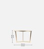 Elegant Marble Nest Of Tables In Gold Finish(Set Of 2)