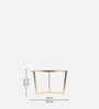 Elegant Marble Nest Of Tables In Gold Finish(Set Of 2)