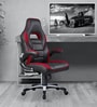 Elegant Leatherette Gaming Chair in Black & Red Colour