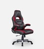 Elegant Leatherette Gaming Chair in Black & Red Colour