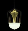 Elegant Modern Pendant Light with Artistic Glass and Metal Frame