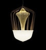 Elegant Modern Pendant Light with Artistic Glass and Metal Frame