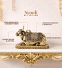 Golden Elegant Nandi Brass Idol