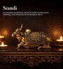 Golden Elegant Nandi Brass Idol