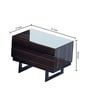 Elegant Night Stand (Set of 2) in Veneer Finish
