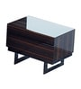 Elegant Night Stand Set of 2 in Veneer Finish