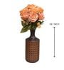 Elegant Artificial Rose Flower Bunch with 7 Flower Heads (Orange)