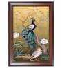 Elegant Peacock Multicolour MDF Framed Wall Painting
