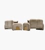 Elegant Chenille Fabric 3+2 Plush Sofa Set in Creme Colour