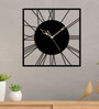 Black Iron Elegant Roman Modern Wall Clock