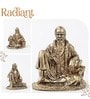 Golden Elegant Brass Sai Baba Idol