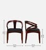 Elegant Sheesham Wood Arm Chair In Honey Oak Finish