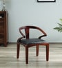 Elegant Sheesham Wood Arm Chair In Honey Oak Finish