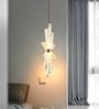 Elegant Spiral Glass LED Hanging Pendant Light
